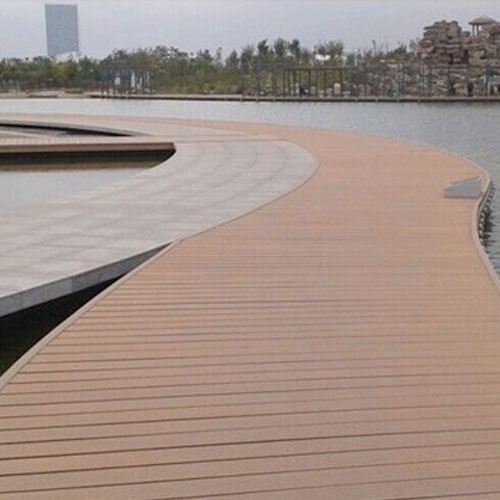 杭州湖边栈道塑木地板工程