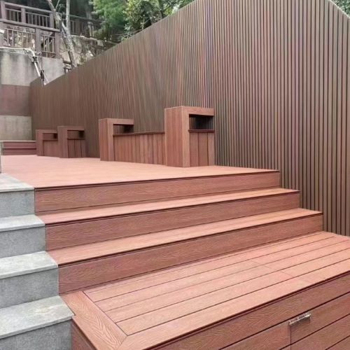 杭州户外木塑地板施工案例