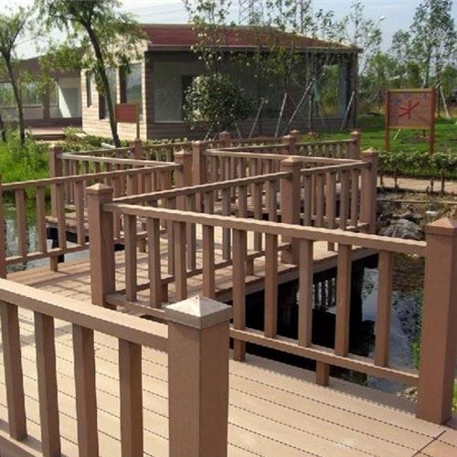 杭州景区木塑栈桥护栏工程