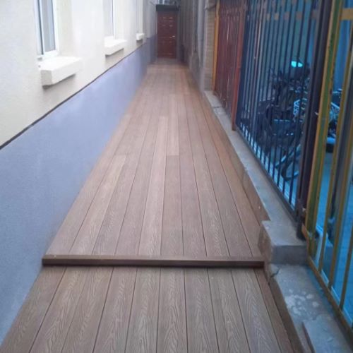 杭州庭院木塑走廊铺设