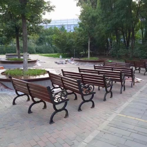 杭州社区木塑公园椅销售案例